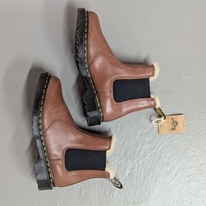 Dr. Martens Brown Sherpa lined Chelsea Boots